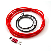 Clarks Lightweight Alloy Housing Brake Cable Kit - Red