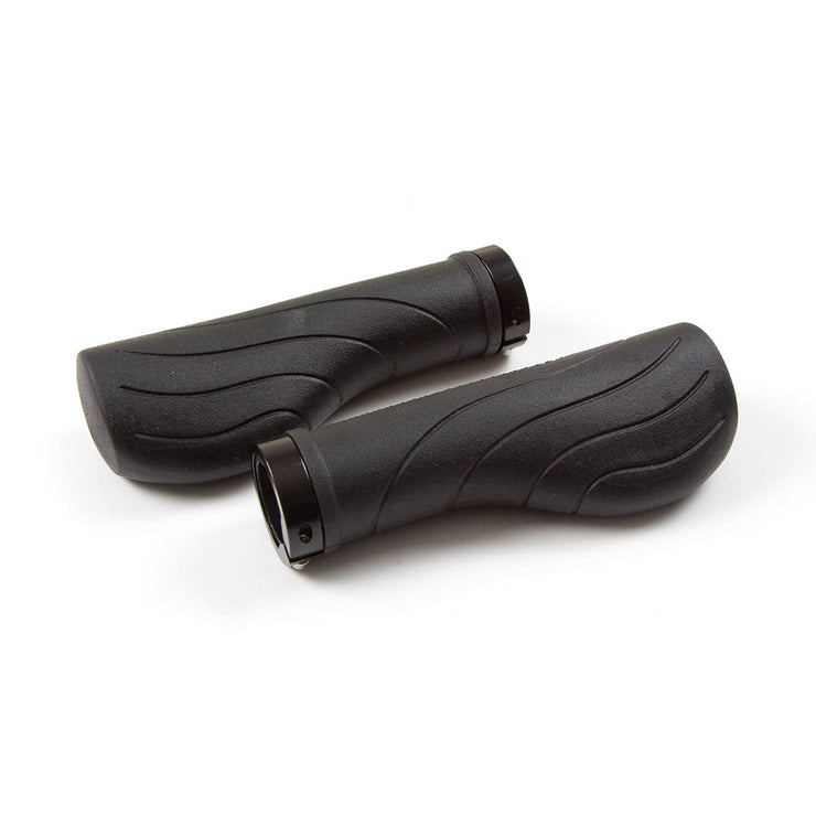 Ergonomic Grip with integrated locking rings & palm support