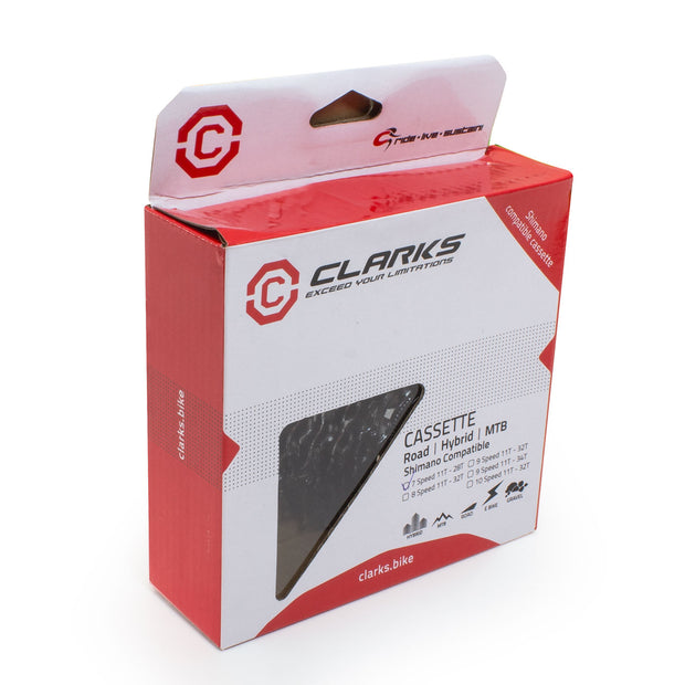 Clarks Rear Cassette - 7 Speed 11-28t