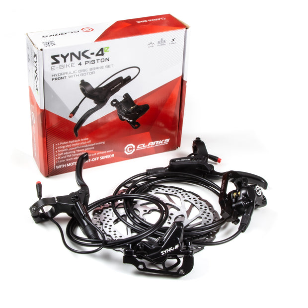 Clarks Sync 4e E-bike Hydraulic Brake Set  - 4 Piston