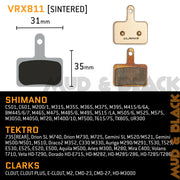 Clarks Disc Brake Pad VRX811 Bulk Pack