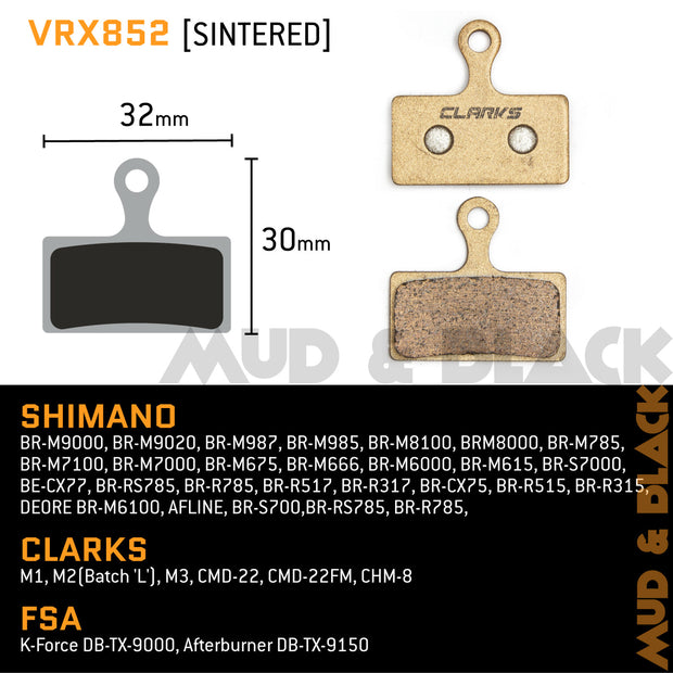 Sintered - Shimano, Clarks, FSA