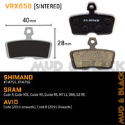 Sintered - Shimano, SRAM x2