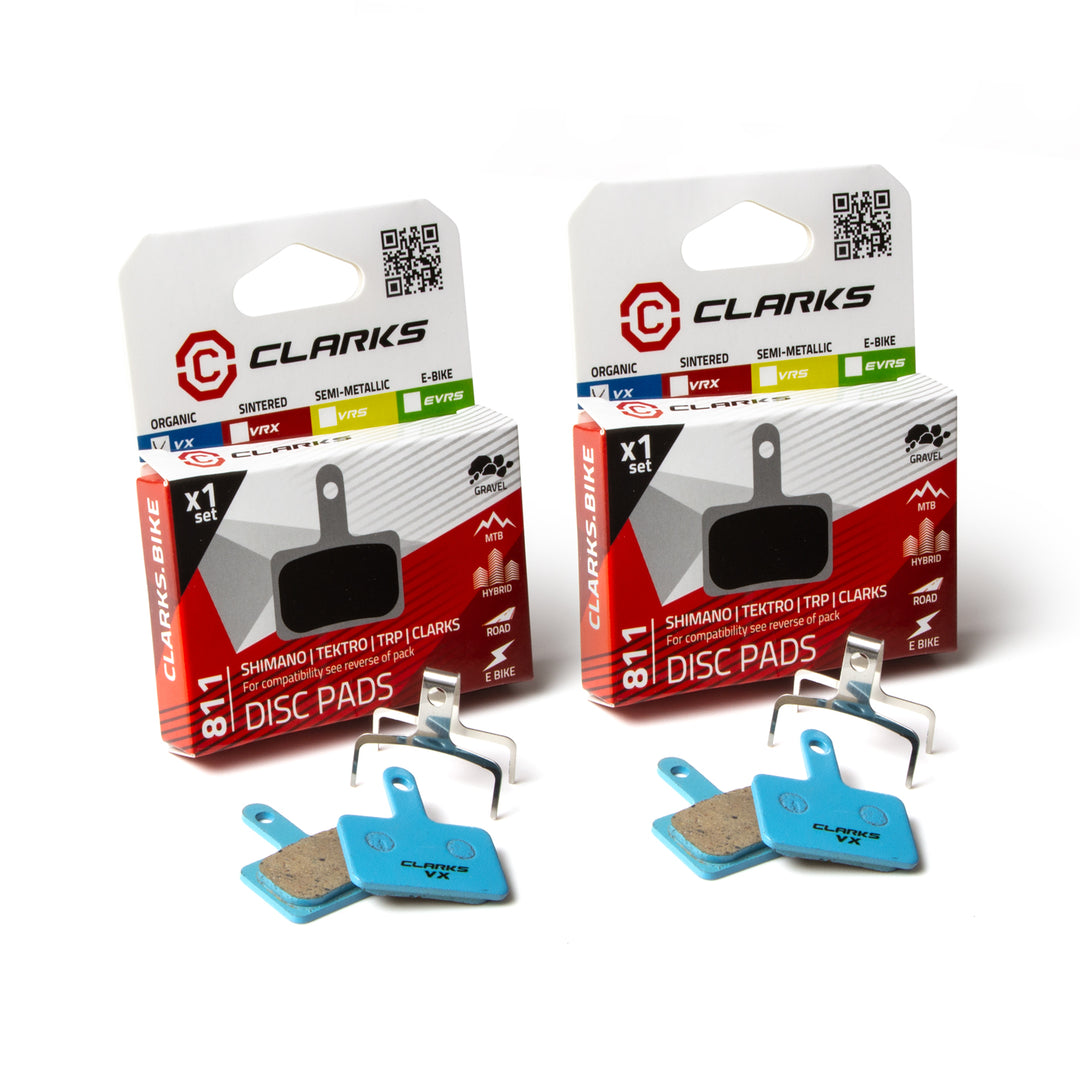 Clarks VX852C Brake Pads - Organic - for Shimano Alfine / Deore / SLX