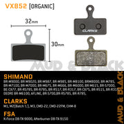 Organic - Shimano , Clarks, FSA