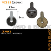 Clarks Disc Brake Pads VX865, Clarks CMD-19, CMD-20, CMD-21, x2 prs