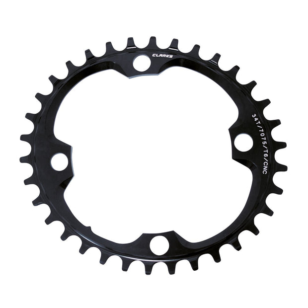 Clarks MTB Oval Chainring CNC 7075 T6 Alloy 104BCD Narrow Wide 34t