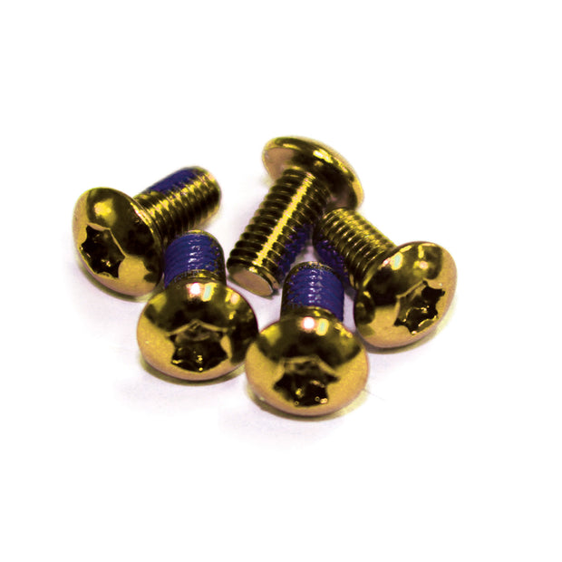 Rotor bolts - anodised steel, Torx Head