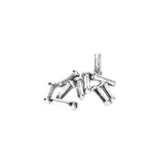 Wire end covers - silver