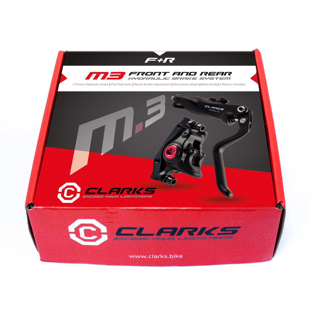 Clarks M3 Hydraulic Disc Brake Set Mud and Black